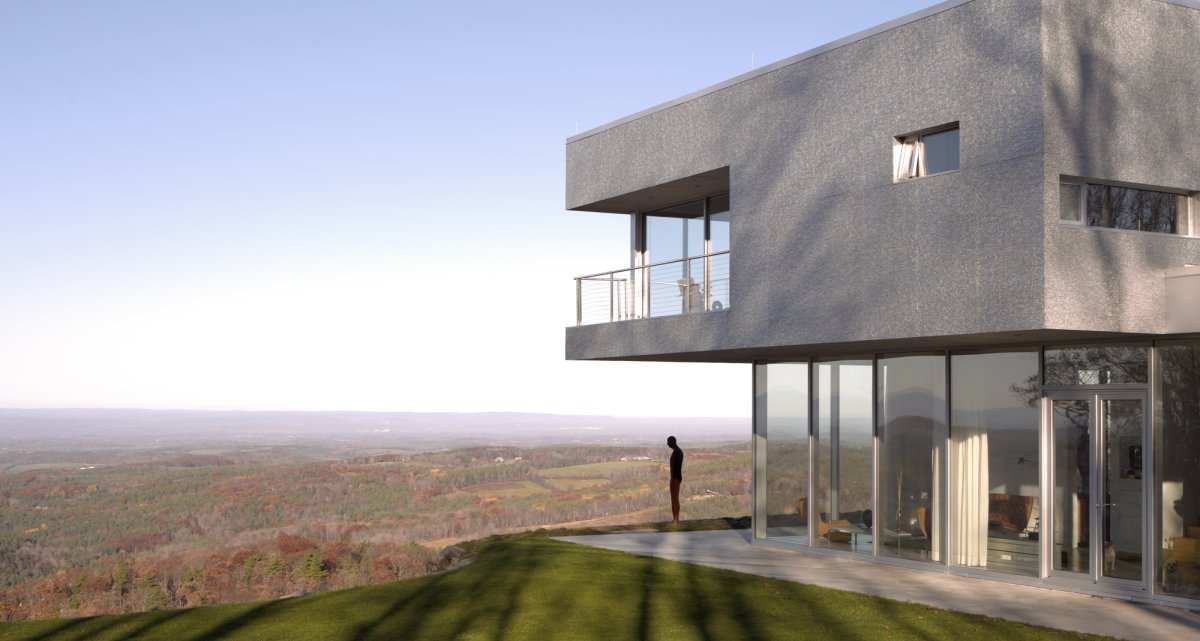 Alusion Architektur Fassade Flachdachhaus