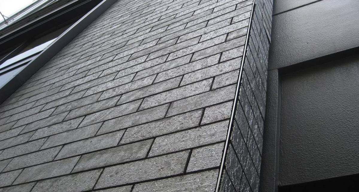 Alusion Fassade Backstein Metall