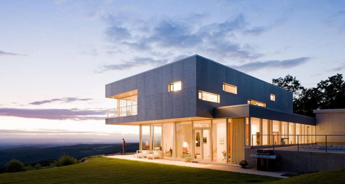 Alusion Fassade Wohnhaus Villa